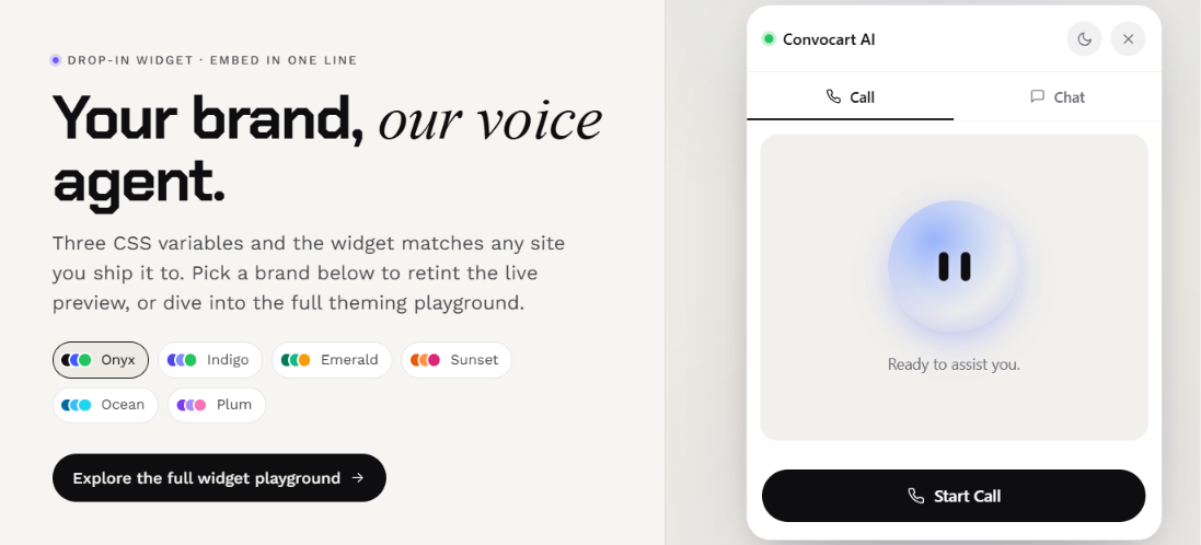 Convocart interface 2